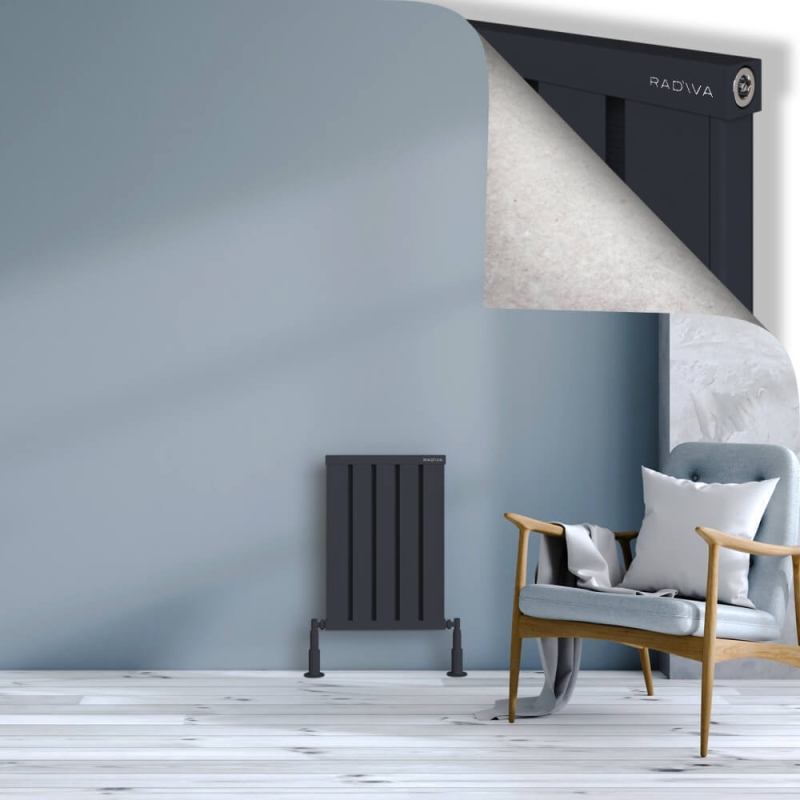 OBI Dekoratif Alüminyum Radyatör 600x404 Koyu Antrasit - 2OBI06000404B6TS