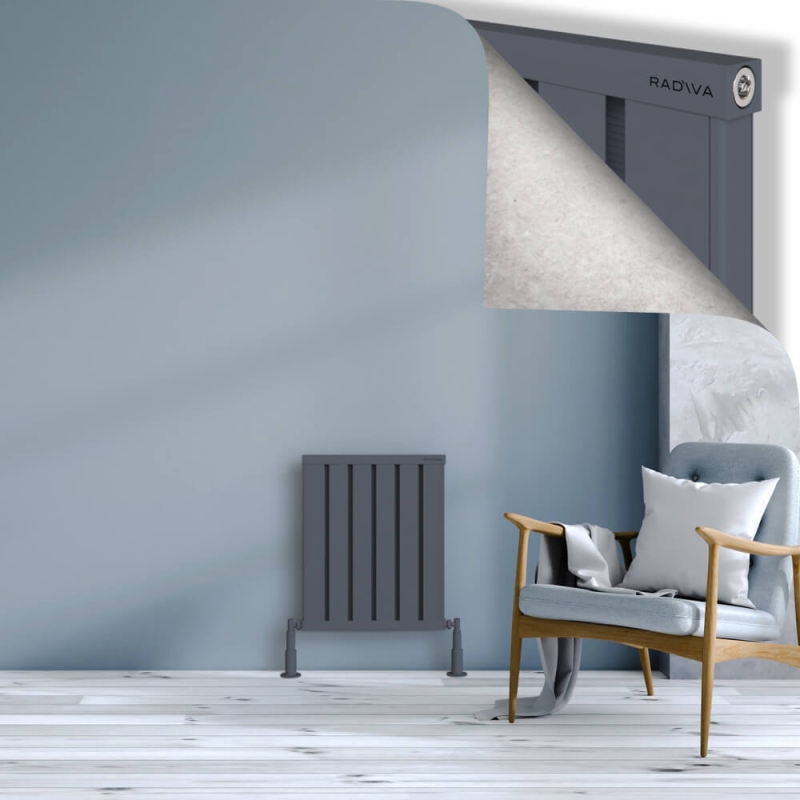 OBI Dekoratif Alüminyum Radyatör 600x484 Antrasit - 2OBI06000484B2TS