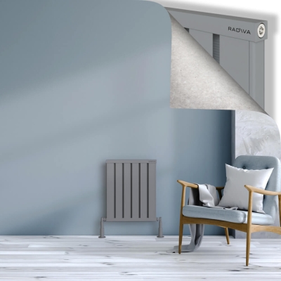 Radiva - OBI Dekoratif Alüminyum Radyatör 600x484 Gri - 300