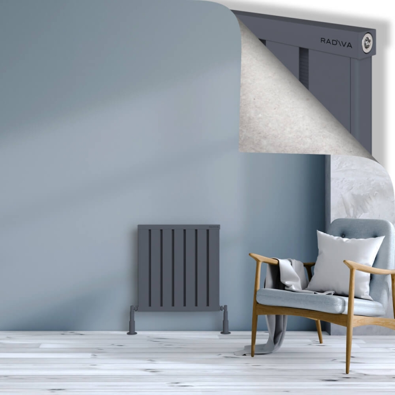 OBI Dekoratif Alüminyum Radyatör 600x564 Antrasit - 2OBI06000564B2TS