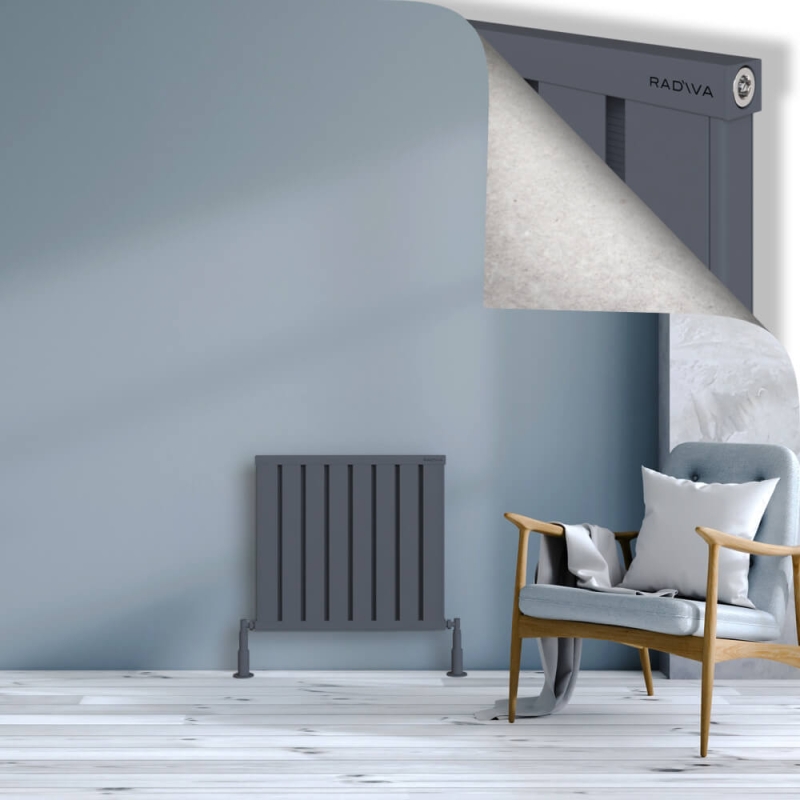 OBI Dekoratif Alüminyum Radyatör 600x644 Antrasit - 2OBI06000644B2TS