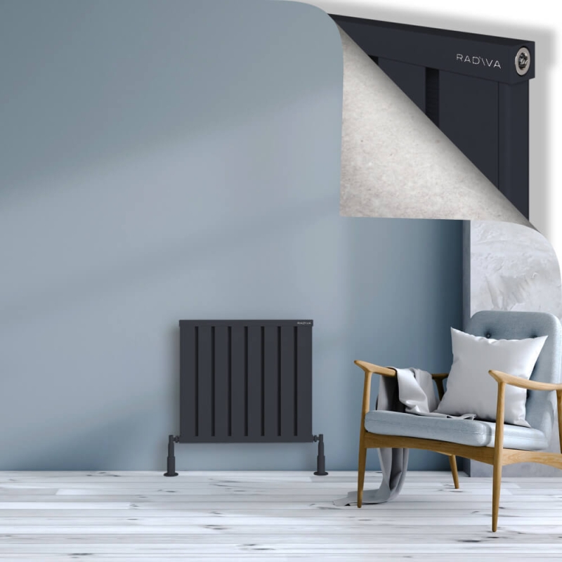 OBI Dekoratif Alüminyum Radyatör 600x644 Koyu Antrasit - 2OBI06000644B6TS