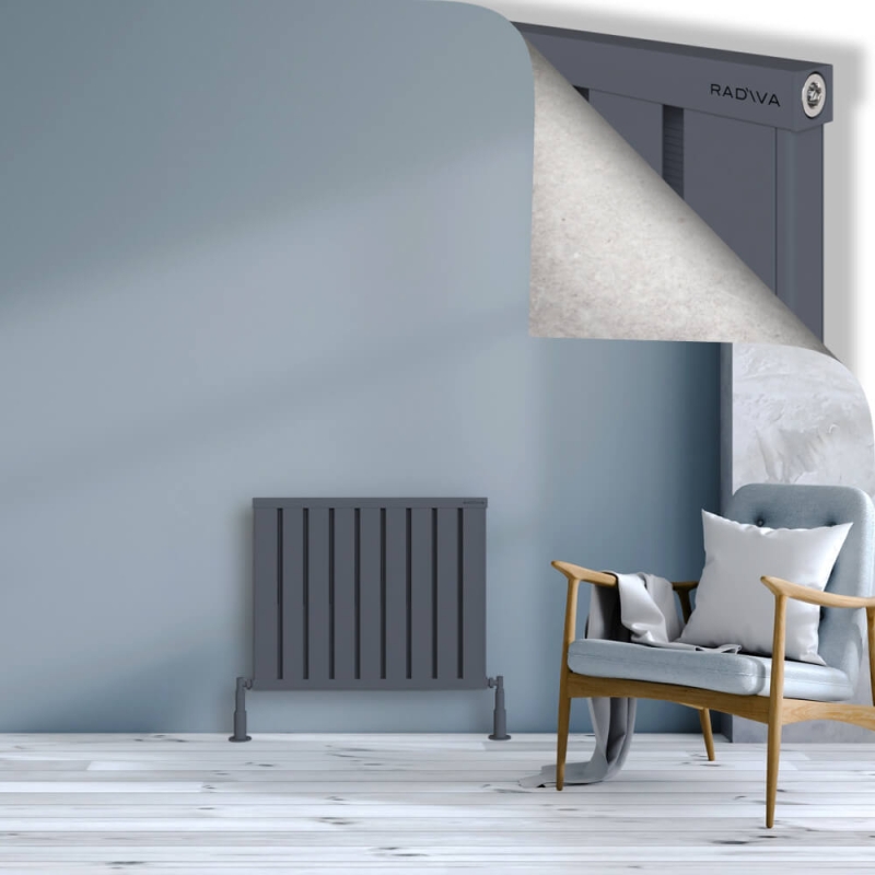 OBI Dekoratif Alüminyum Radyatör 600x724 Antrasit - 2OBI06000724B2TS