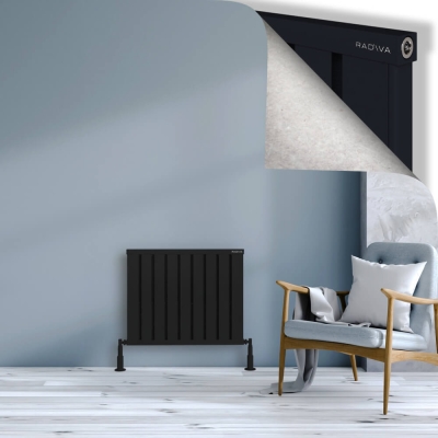 Radiva - OBI Dekoratif Alüminyum Radyatör 600x724 Siyah