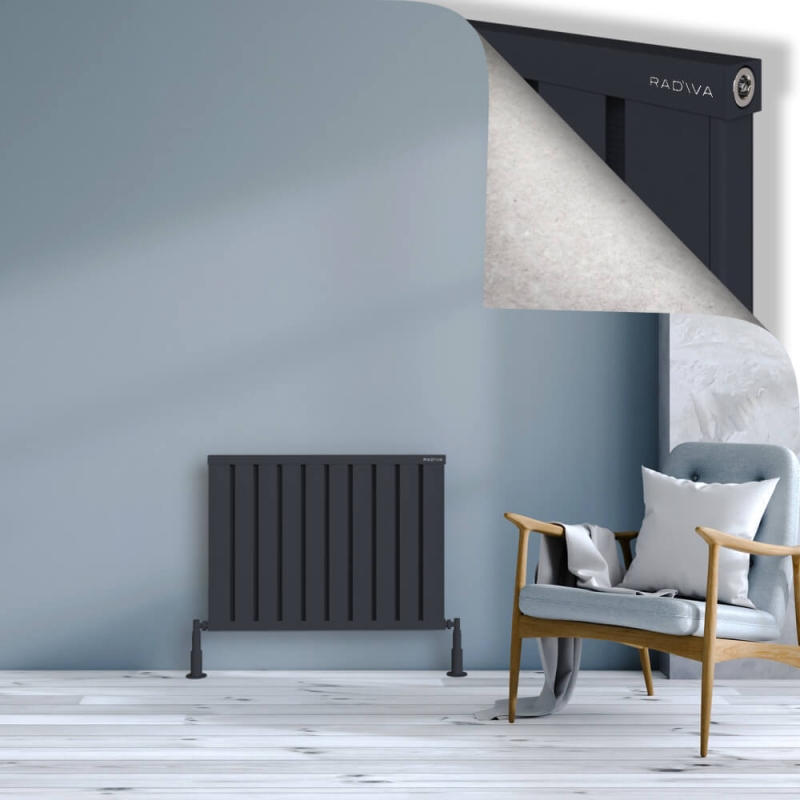 OBI Dekoratif Alüminyum Radyatör 600x804 Koyu Antrasit - 2OBI06000804B6TS