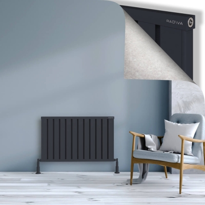 Radiva - OBI Dekoratif Alüminyum Radyatör 600x964 Koyu Antrasit