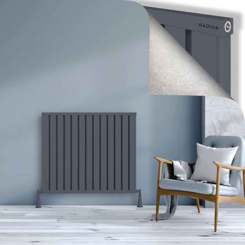 OBI Dekoratif Alüminyum Radyatör 900x1044 Antrasit - 2OBI09001044B2TS