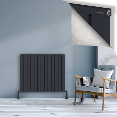 Radiva - OBI Dekoratif Alüminyum Radyatör 900x1044 Koyu Antrasit