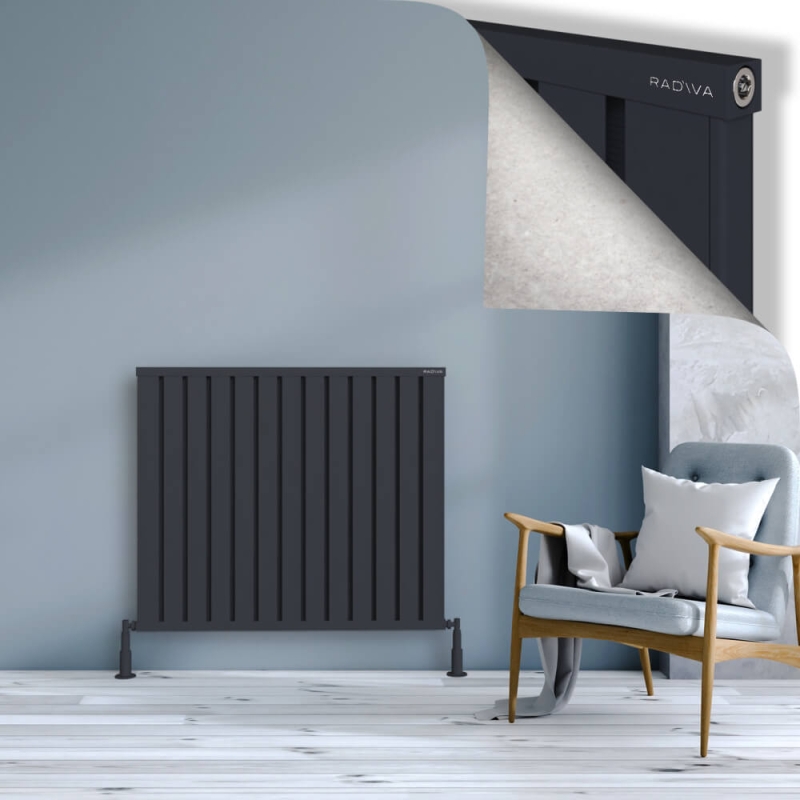 OBI Dekoratif Alüminyum Radyatör 900x1044 Koyu Antrasit - 2OBI09001044B6TS