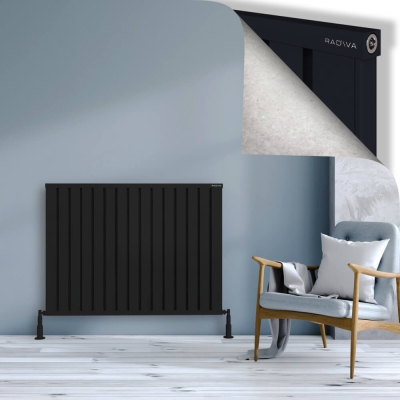 Radiva - OBI Dekoratif Alüminyum Radyatör 900x1204 Siyah