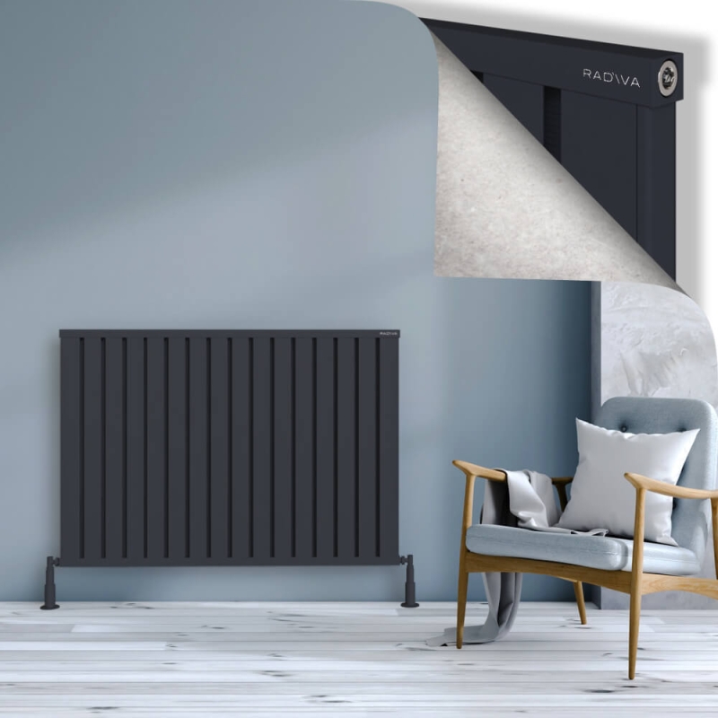 OBI Dekoratif Alüminyum Radyatör 900x1284 Koyu Antrasit - 2OBI09001284B6TS