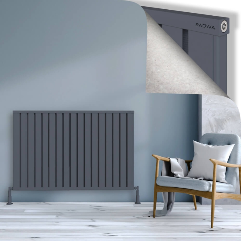 OBI Dekoratif Alüminyum Radyatör 900x1364 Antrasit - 2OBI09001364B2TS