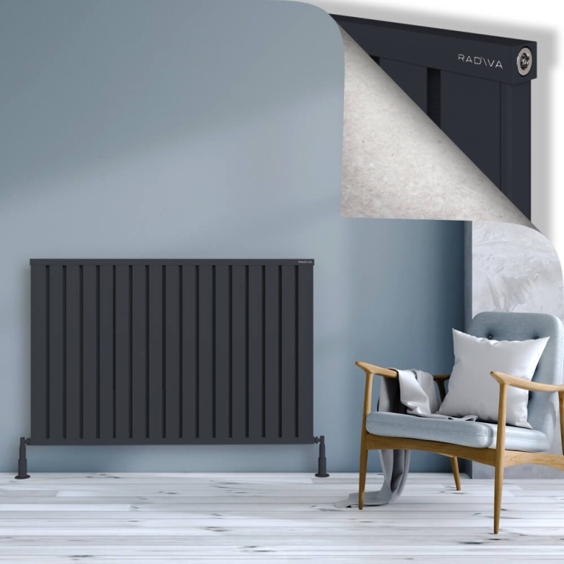 OBI Dekoratif Alüminyum Radyatör 900x1364 Koyu Antrasit - 2OBI09001364B6TS