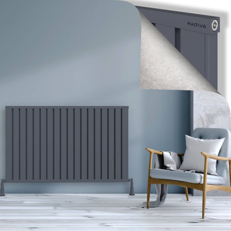 OBI Dekoratif Alüminyum Radyatör 900x1444 Antrasit - 2OBI09001444B2TS