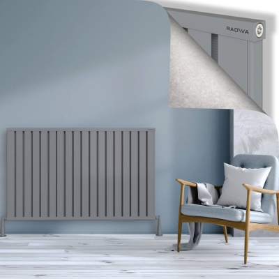 Radiva - OBI Dekoratif Alüminyum Radyatör 900x1444 Gri (1)