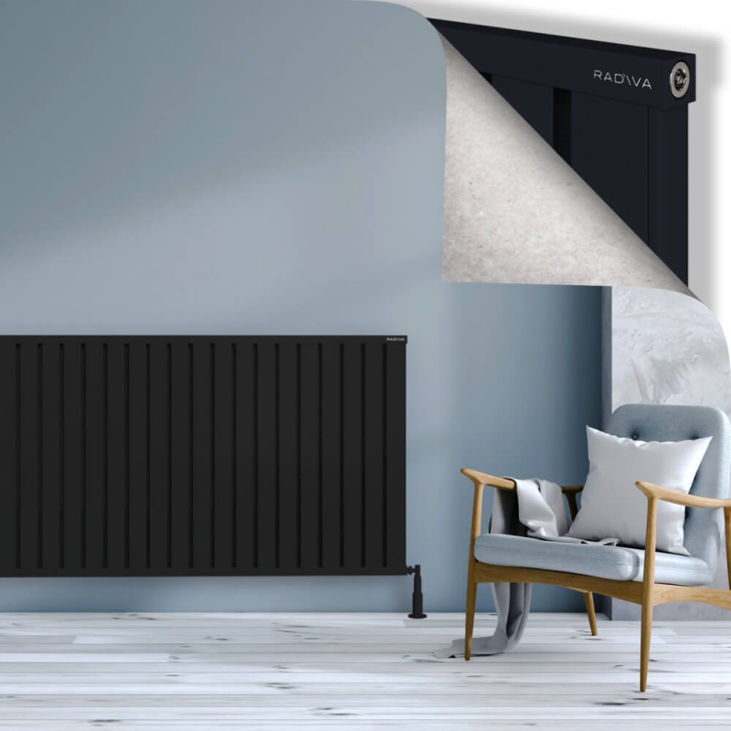 OBI Dekoratif Alüminyum Radyatör 900x2164 Siyah - 2OBI09002164B3TS