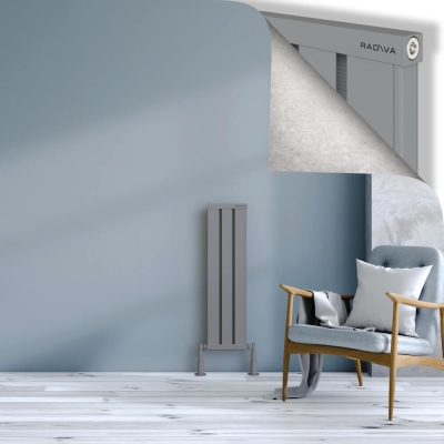 Radiva - OBI Dekoratif Alüminyum Radyatör 900x244 Gri - 300