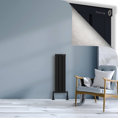 Radiva - OBI Dekoratif Alüminyum Radyatör 900x244 Siyah (1)