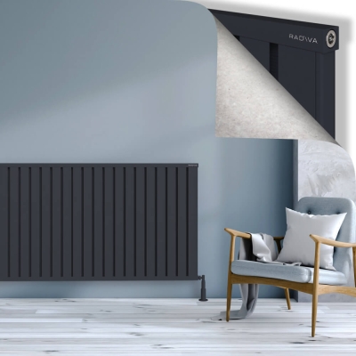 Radiva - OBI Dekoratif Alüminyum Radyatör 900x2484 Koyu Antrasit (1)
