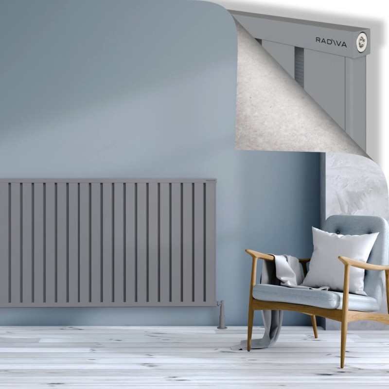 OBI Dekoratif Alüminyum Radyatör 900x2964 Gri - 2OBI09002964BLTS