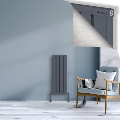 Radiva - OBI Dekoratif Alüminyum Radyatör 900x324 Antrasit (1)