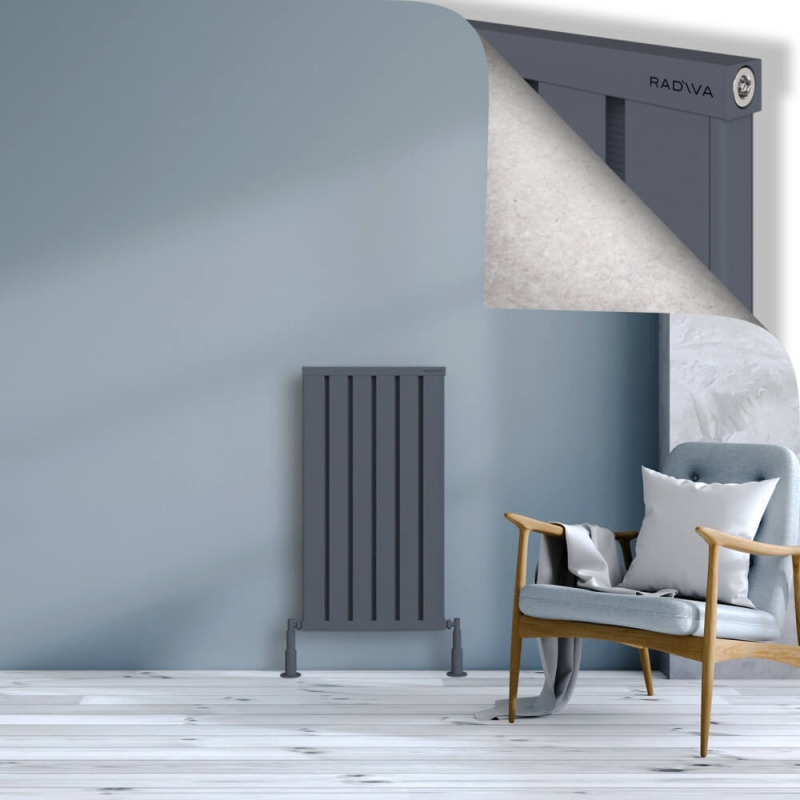 OBI Dekoratif Alüminyum Radyatör 900x484 Antrasit - 2OBI09000484B2TS