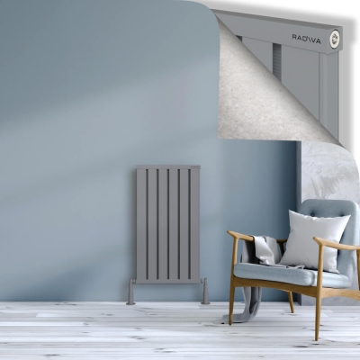 Radiva - OBI Dekoratif Alüminyum Radyatör 900x484 Gri (1)