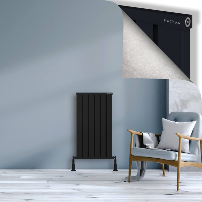 OBI Dekoratif Alüminyum Radyatör 900x484 Siyah - 2OBI09000484B3TS