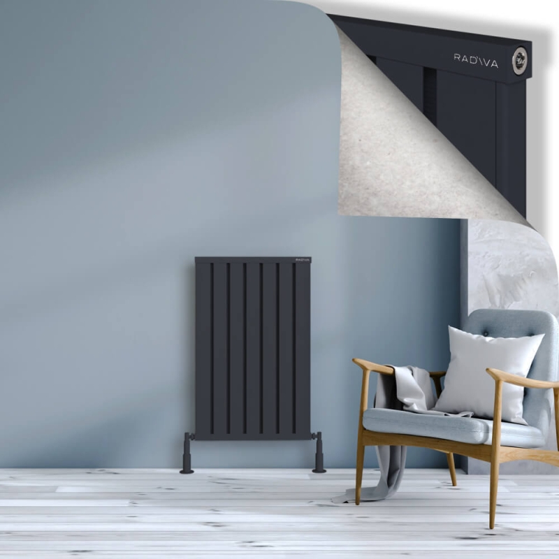 OBI Dekoratif Alüminyum Radyatör 900x564 Koyu Antrasit - 2OBI09000564B6TS