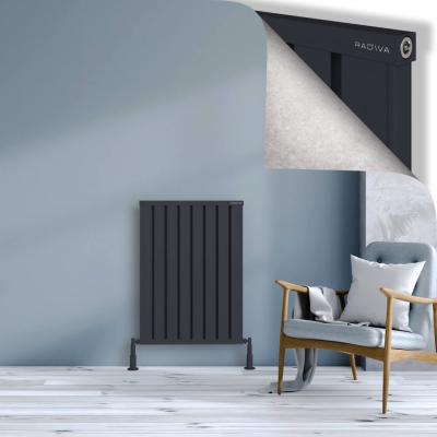 Radiva - OBI Dekoratif Alüminyum Radyatör 900x644 Koyu Antrasit (1)