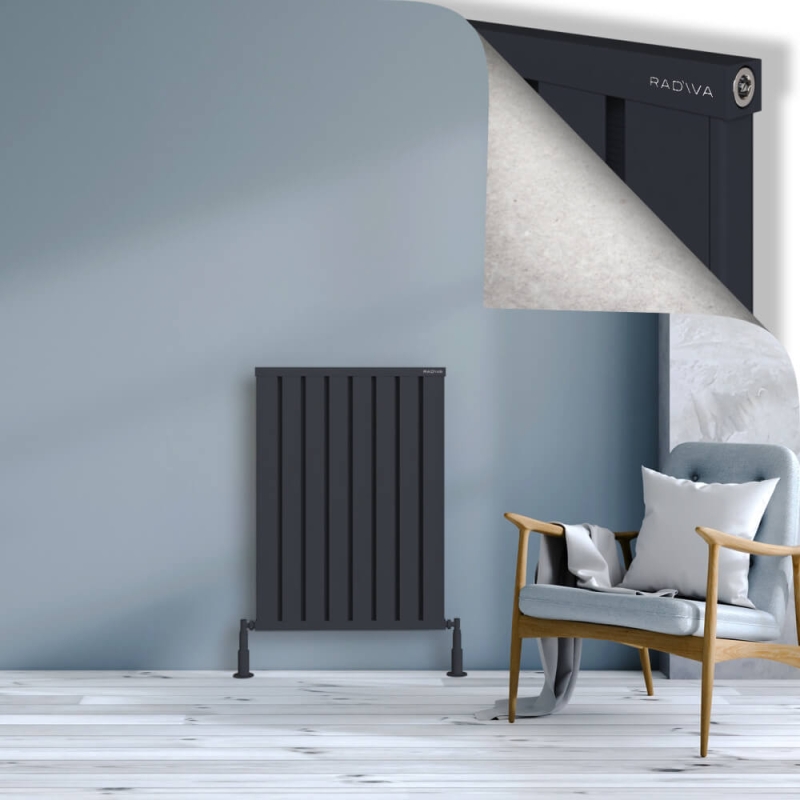 OBI Dekoratif Alüminyum Radyatör 900x644 Koyu Antrasit - 2OBI09000644B6TS