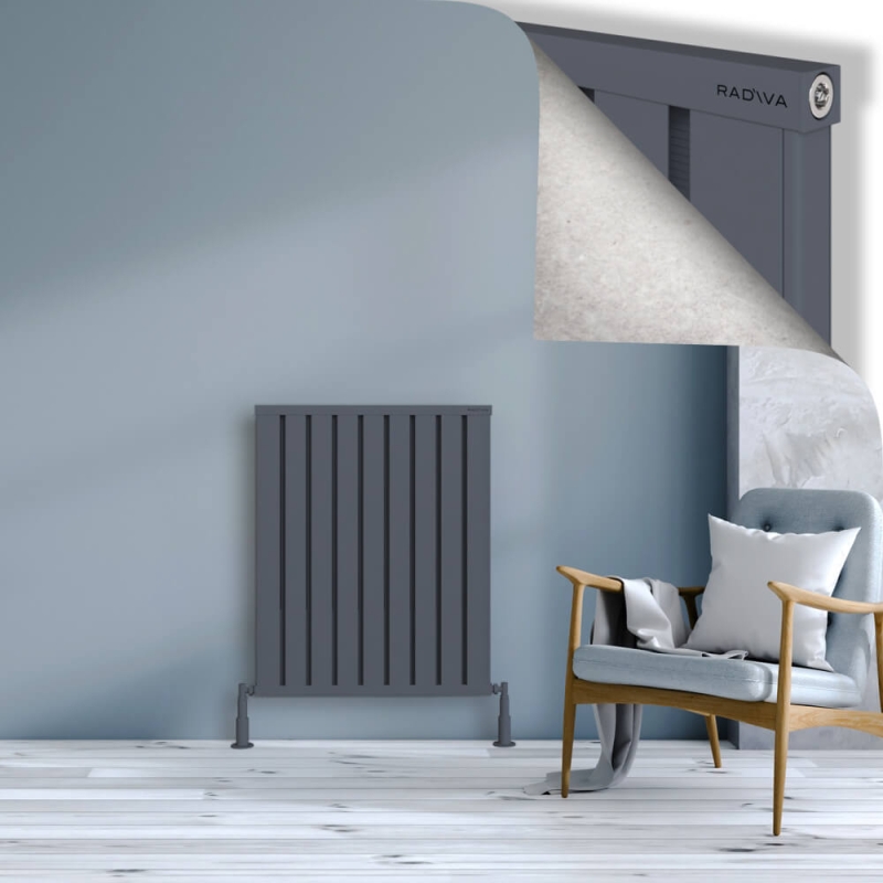 OBI Dekoratif Alüminyum Radyatör 900x724 Antrasit - 2OBI09000724B2TS