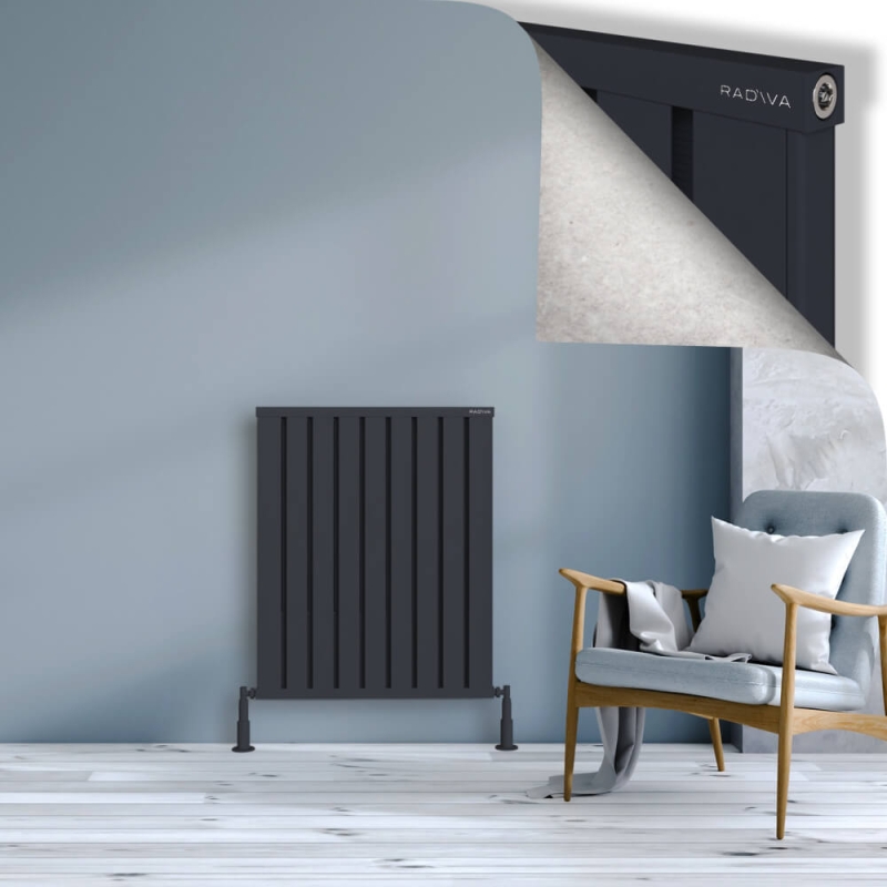 OBI Dekoratif Alüminyum Radyatör 900x724 Koyu Antrasit - 2OBI09000724B6TS