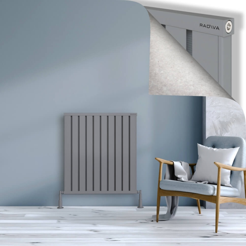 OBI Dekoratif Alüminyum Radyatör 900x804 Gri - 2OBI09000804BLTS