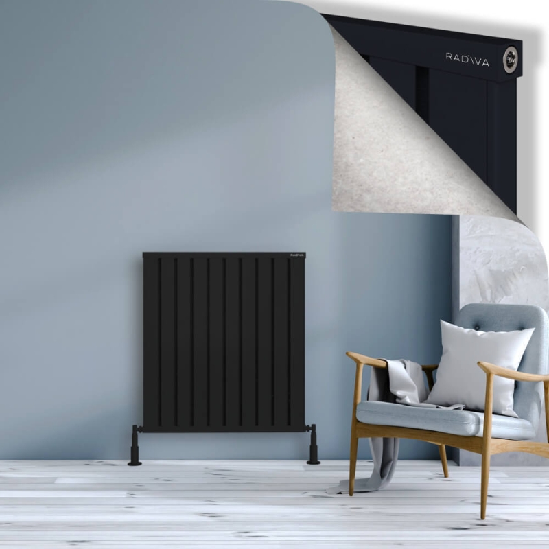 OBI Dekoratif Alüminyum Radyatör 900x804 Siyah - 2OBI09000804B3TS