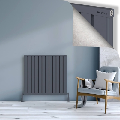 Radiva - OBI Dekoratif Alüminyum Radyatör 900x964 Antrasit
