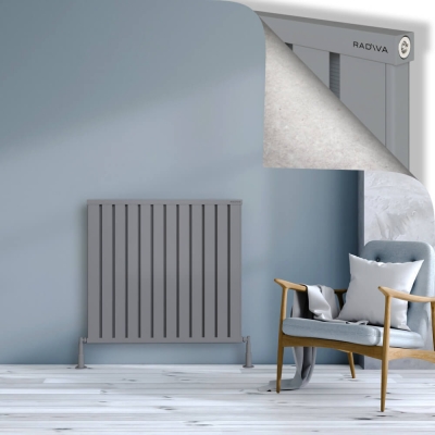 Radiva - OBI Dekoratif Alüminyum Radyatör 900x964 Gri (1)