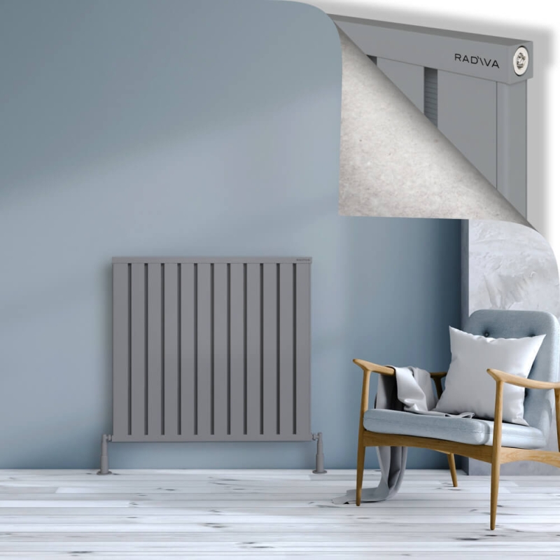 OBI Dekoratif Alüminyum Radyatör 900x964 Gri - 2OBI09000964BLTS