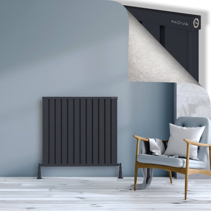 OBI Dekoratif Alüminyum Radyatör 900x964 Koyu Antrasit - 2OBI09000964B6TS