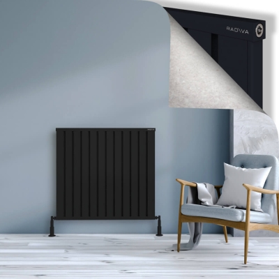 Radiva - OBI Dekoratif Alüminyum Radyatör 900x964 Siyah (1)