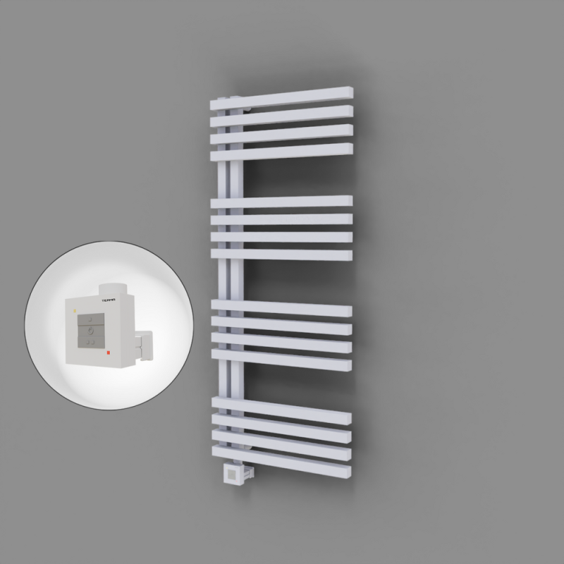 Oka Dekoratif Elektrikli Havlupan 500x1200 Beyaz (KTX1 Termostat) 600W - 1OKA05001200B1TEB060