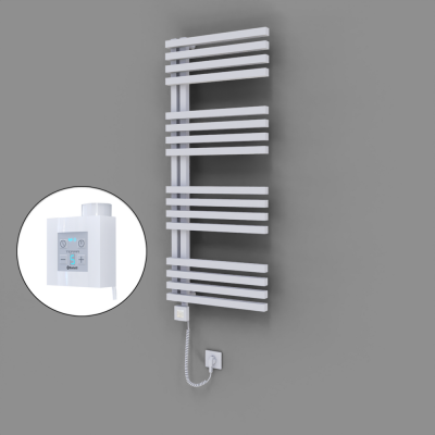 Radiva - Oka Dekoratif Elektrikli Havlupan 500x1200 Beyaz (KTX4 Termostat) 600W Spiral Kablolu