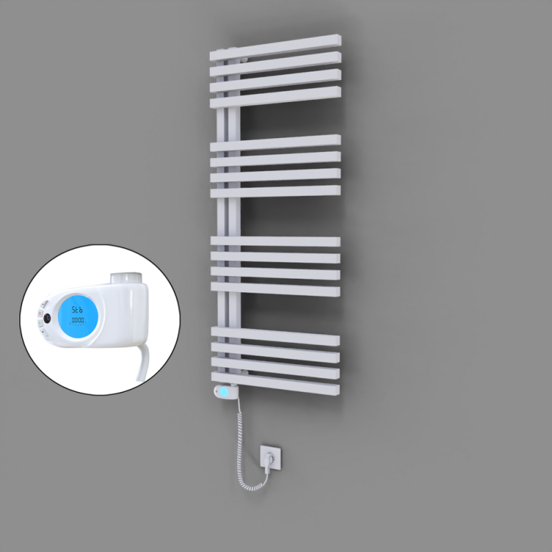 Oka Dekoratif Elektrikli Havlupan 500x1200 Beyaz (Musa Termostat) 600W - 1OKA05001200B1TE3060