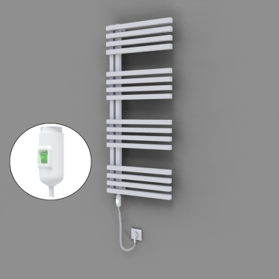 Radiva - Oka Dekoratif Elektrikli Havlupan 500x1200 Beyaz (On/Off Düğmeli) 600W (1)