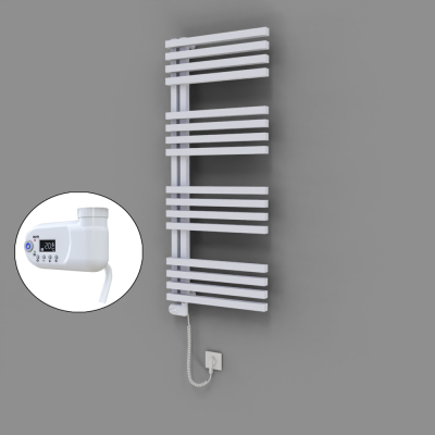 Radiva - Oka Dekoratif Elektrikli Havlupan 500x1200 Beyaz (Thesis Termostat) 600W