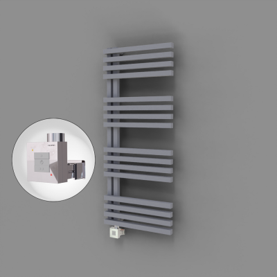 Radiva - Oka Dekoratif Elektrikli Havlupan 500x1200 Gri (KTX1 Termostat) 600W (1)