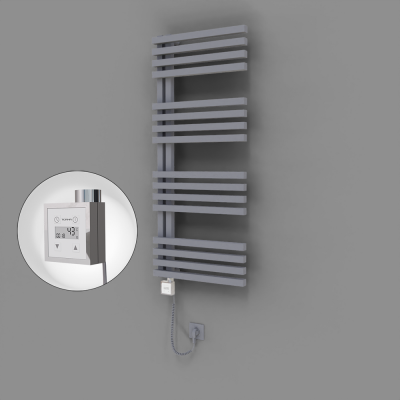 Radiva - Oka Dekoratif Elektrikli Havlupan 500x1200 Gri (KTX3 Termostat) 600W Spiral Kablolu (1)