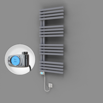 Radiva - Oka Dekoratif Elektrikli Havlupan 500x1200 Gri (Musa Termostat) 600W (1)