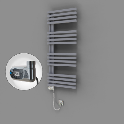 Radiva - Oka Dekoratif Elektrikli Havlupan 500x1200 Gri (Thesis Termostat) 600W (1)