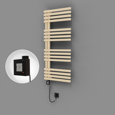 Radiva - Oka Dekoratif Elektrikli Havlupan 500x1200 Kapuçino (KTX1 Termostat) 600W Spiral Kablolu